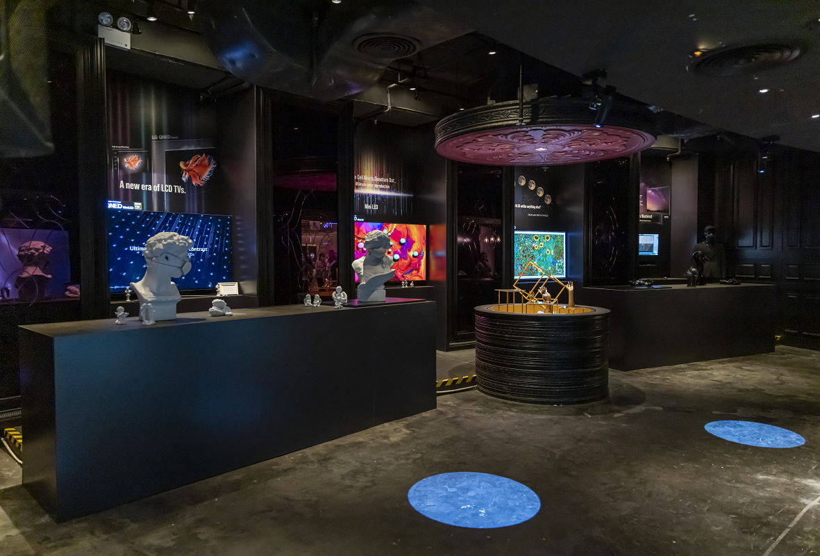 An overall look inside the LG Experience Museum in Hong Kong.