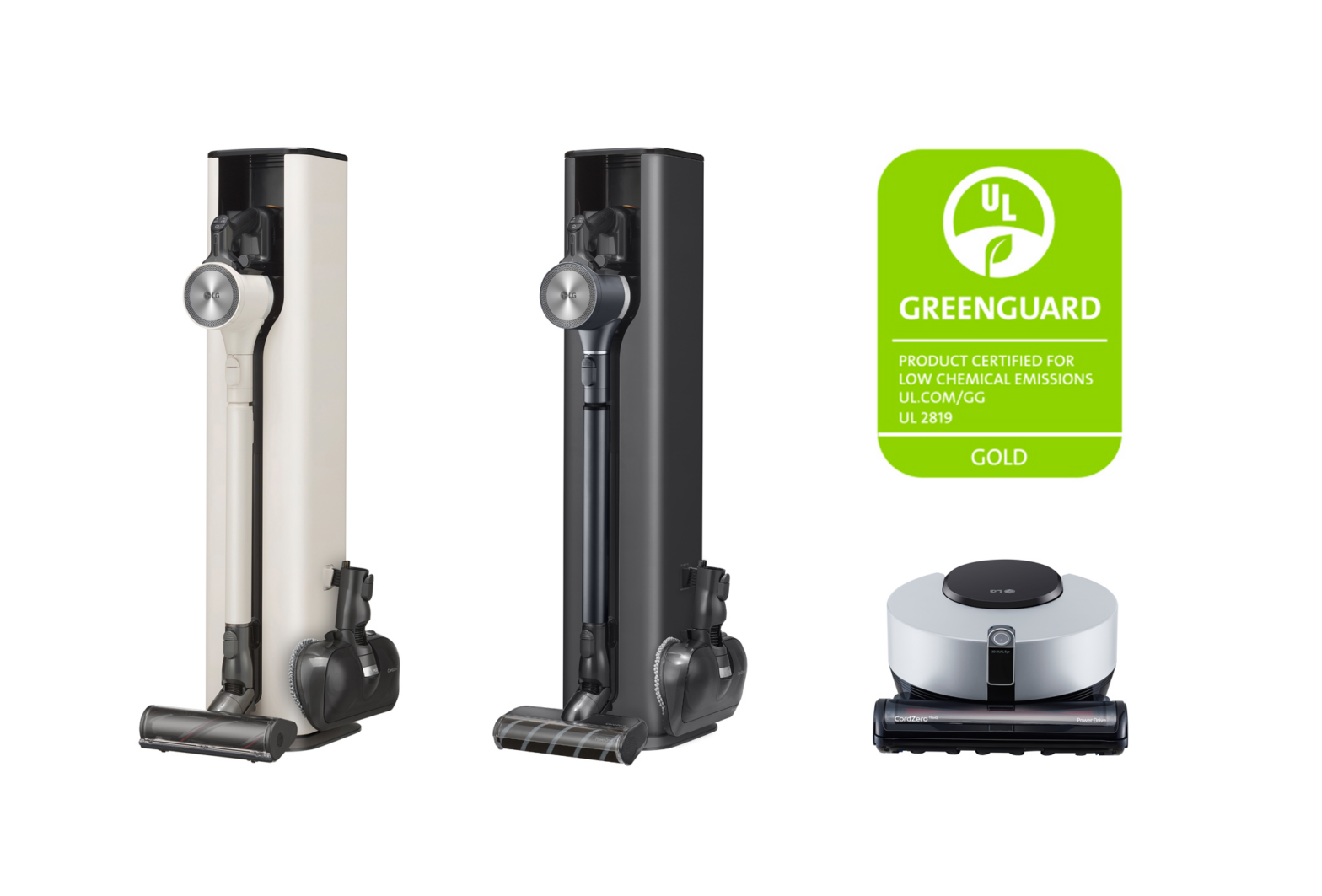 LG’s CordZero™ vacuum lineup products, including the LG CordZeroThinQ A9 Kompressor and CordZero A9 stick vacuums, CordZero R9 robot vacuum and the All-in-One Tower™, are first in the vacuum cleaner category to earn UL’s certification