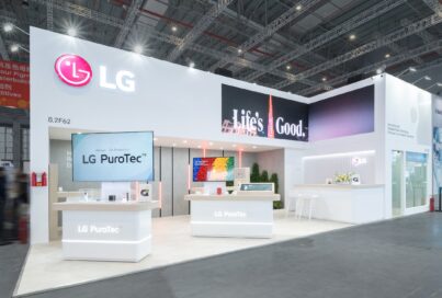A picture of LG’s booth showcasing PuroTecTM at Chinaplas 2024
