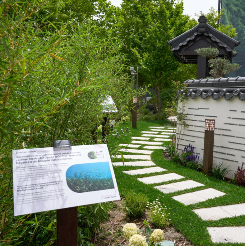 A picture of a pathway inside 'Another Hanok'