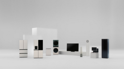 A picture of LG's products gathered around